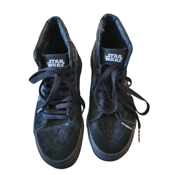 Vans Sk8-Hi Star Wars Men Sz 4.5 Wmn 5 Black Dark Side Darth Vader Sneakers - Picture 4 of 11